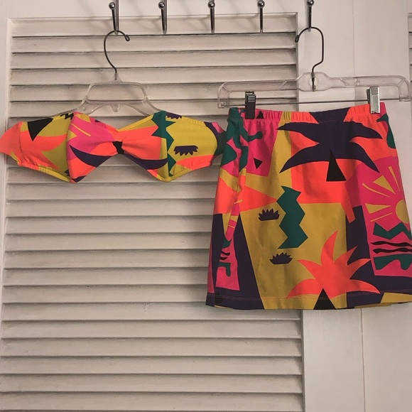 Citrus Surf Wear Other - Citrus Wear Vintage Bikini Top & Skirt 90’s